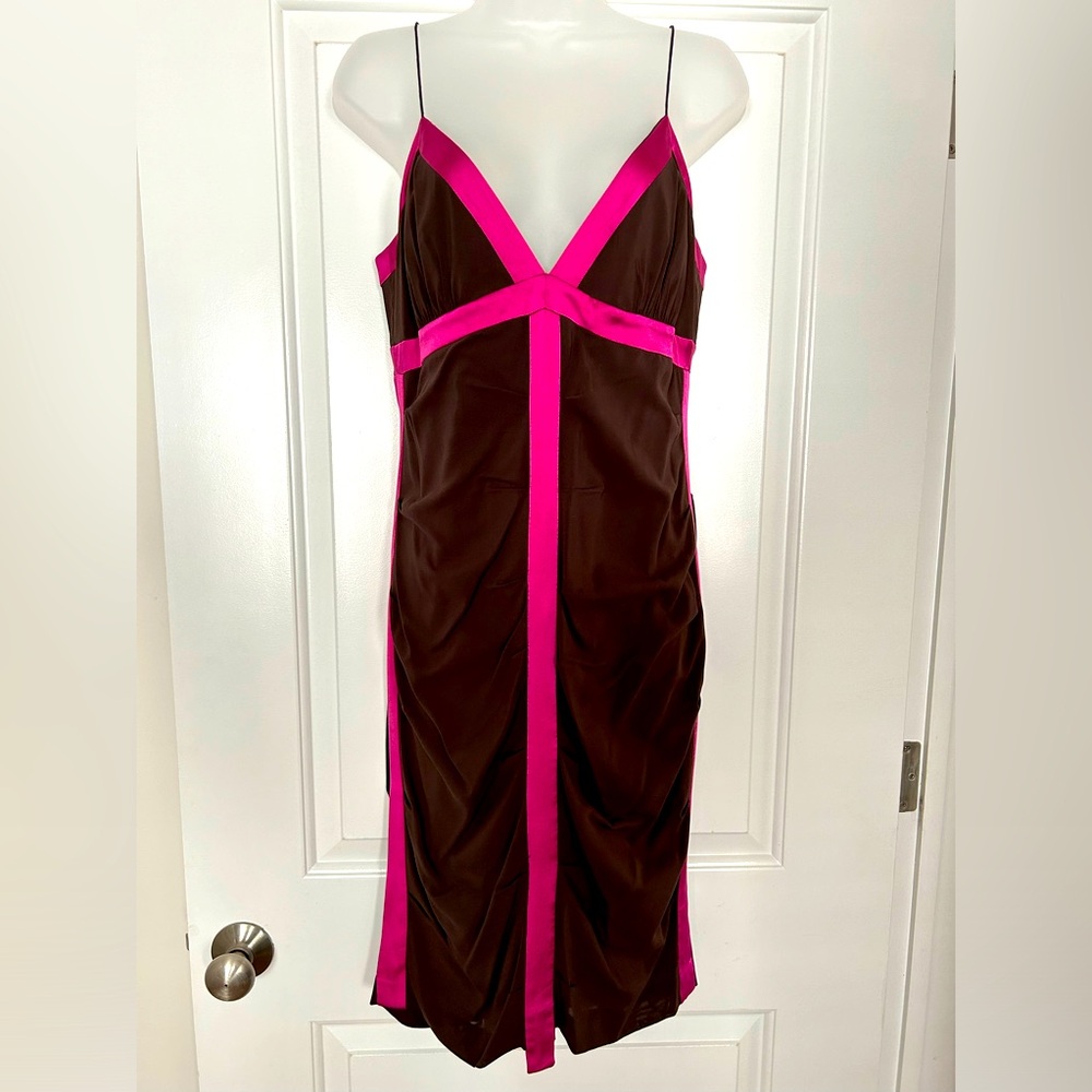 NICOLE MILLER COLLECTION silk cocktail dress